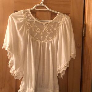 Cream lace Praire blouse
